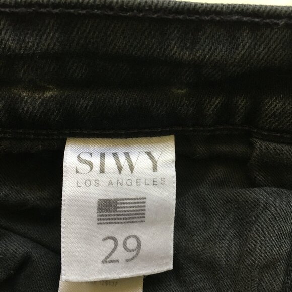 NWT Siwy Jean Womens Skinny Slim Fit Size 29 Giavanna Dace with Wolves Black - Picture 12 of 14